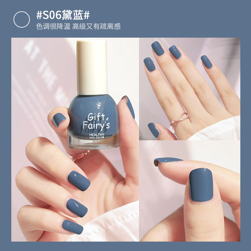 Esmalte de Uñas a Base de Agua, Novedoso, Transfronterizo, Desprendible y sin Necesidad de Hornear, de Larga Duración, para Estudiantes, Venta al por Mayor del Fabricante