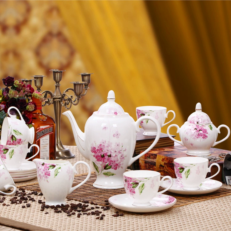 Керамический чайный набор из Цзиньдэчжэня Ya Porcelain Impressions 200-300 юаней, кофейный набор: чашка, ложка, заварочный чайник, подарочная чашка
