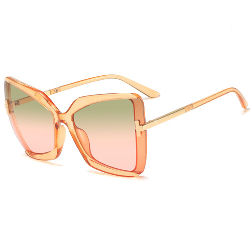 New European and American butterfly frame sunglasses cross-border large frame T-shaped sunglasses ins street photography versatile trendy sunglasses