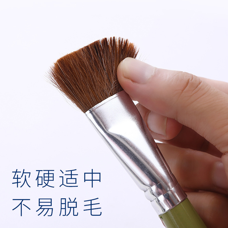 マーリーウォーターチョークブラシセットアクリル水彩油絵用品フラットヘッドペンウルフヘアブラシブラシペイントツール|undefined