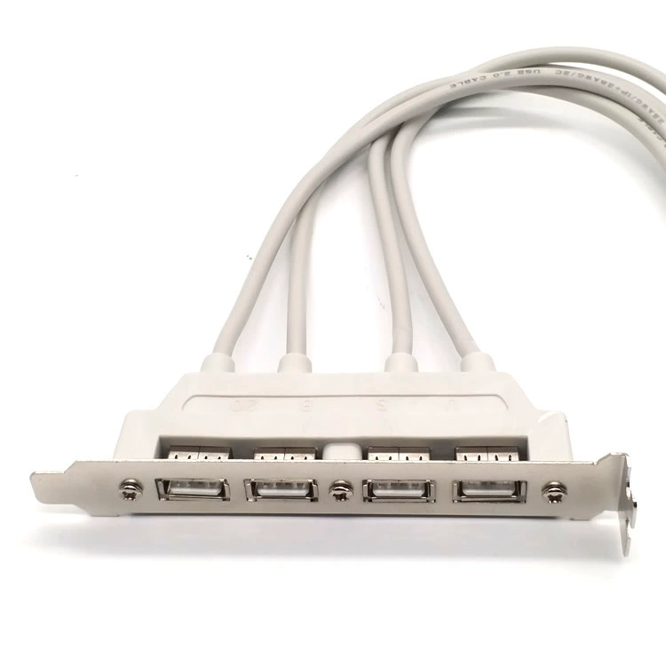 Кабель-ограничитель USB на 4 порта, удлинительный кабель USB2.0 для материнской платы, внешний кабель с четырьмя портами USB, кабель материнской платы usb2.0
