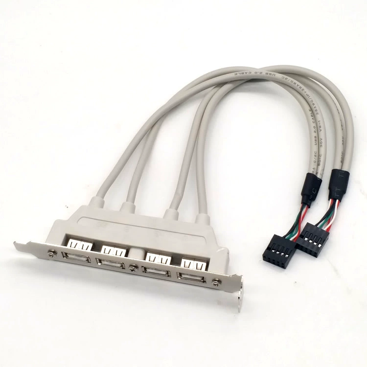 Кабель-ограничитель USB на 4 порта, удлинительный кабель USB2.0 для материнской платы, внешний кабель с четырьмя портами USB, кабель материнской платы usb2.0