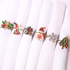 Paper napkins, hotel small bell, decorations, with snowflakes, wholesale