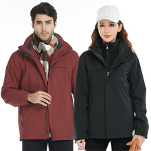 冲锋衣男女款户外三合一加绒加厚秋冬季防水保暖外套 可印字LOGO