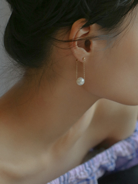 Fashionable universal retro elegant cute earrings pearl