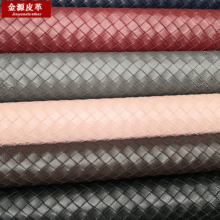 2020秋冬新款PVC编织纹 1.0拉毛底箱包革 耐磨防刮鞋材面料E18