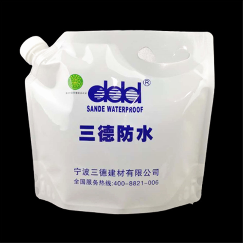 5kg floor paint wood wax paint paint plastic soft packaging bag customized 5kg gap leak-repairing glue suction nozzle