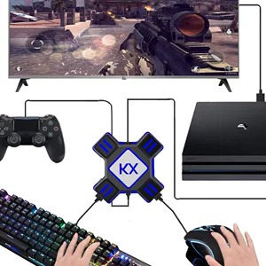 KX转换盒Switch 适配于XboxPS4/PS3游戏手柄转键盘鼠标吃鸡转换器