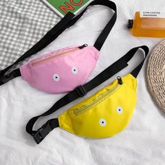 日系原宿INS風搞怪小眼睛尼龍胸包潮可愛酷少女腰包一件代發