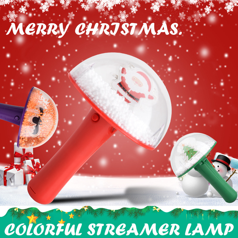 2020 Christmas New rotating ball Christmas children's gift LED sparkling ball trendy LED handheld toy light
