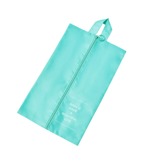 Bright blue shoe bag