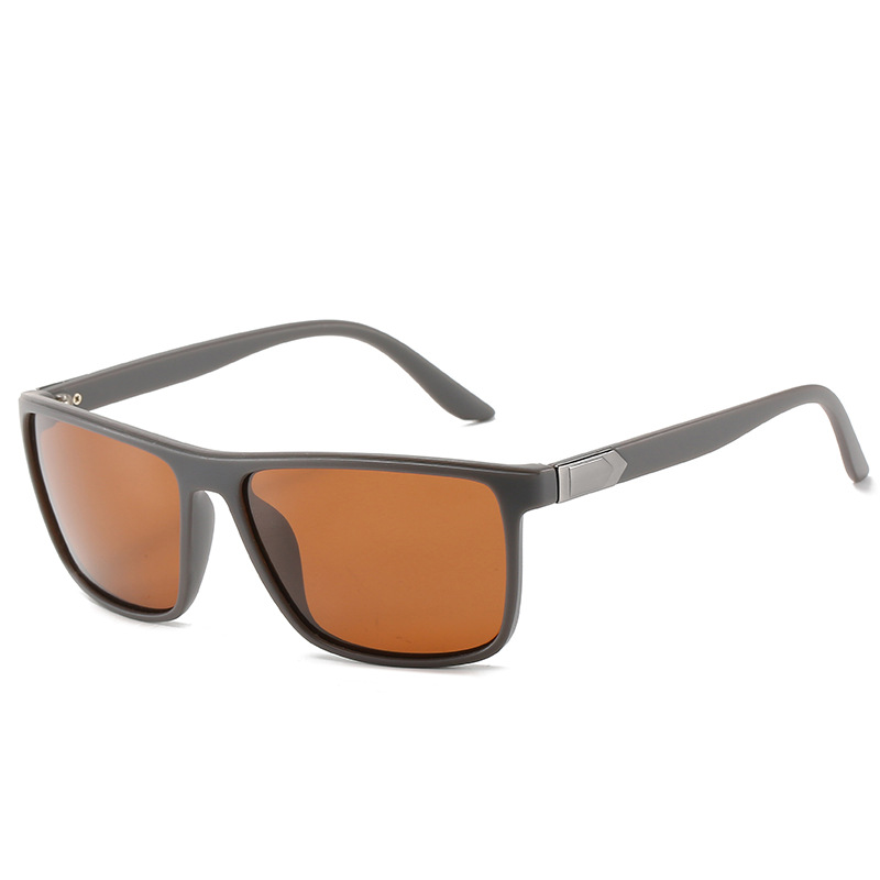 Nuevas gafas de sol polarizadas cuadradas de montura completa para hombre, gafas de sol deportivas para conducir, tendencia de fabricante transfronterizo del Sudeste Asiático.