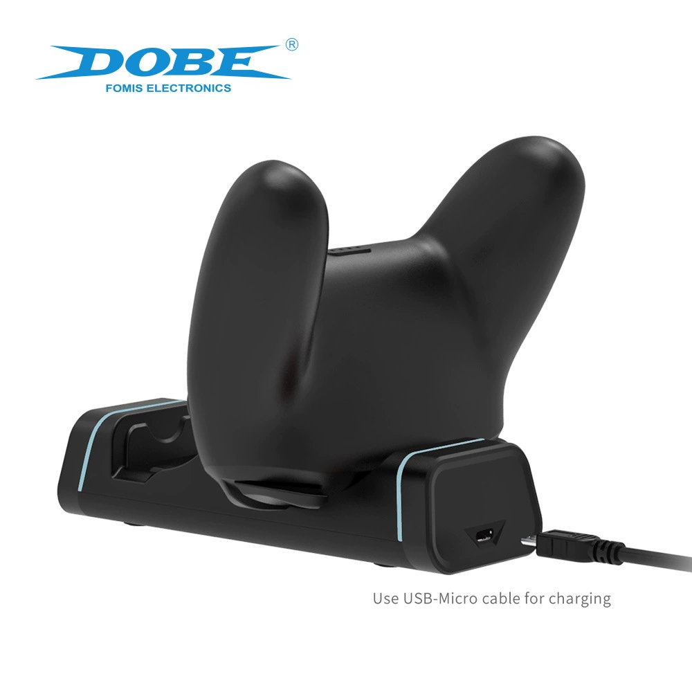 Двойное зарядное док-станция (DOBE), Type-C, универсальная для PS5/Xbox/NS Pro, заряд 4–4,5 ч