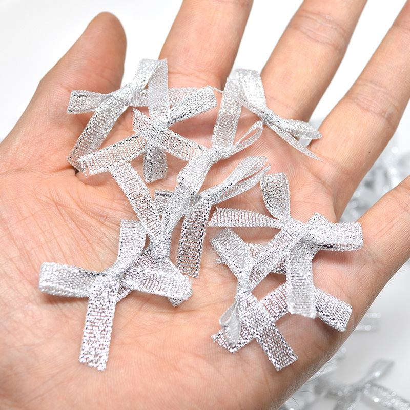 6mm100 cinta de poliéster acabado mini arco de embalaje de regalo ropa interior horquilla material de suministro transfronterizo