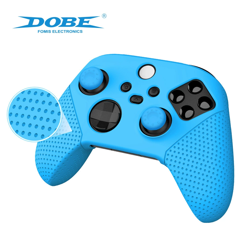 Силиконовый защитный чехол (DOBE TYX-0626) для контроллера Xbox Series X/S, противоскользящие текстурированные рукоятки, включает 2 крышки рычагов
