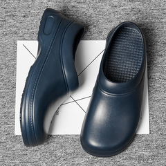WAKO Slacker Chef Shoes Anti-Slip Work Boots Waterproof Oil-Resistant Slip-Resistant Food Factory Workshop Work Shoes Rain Boots Rubber Shoes