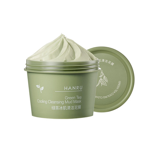 Han Ru deep cleansing mask smear-type mud mask green tea moisturizing small white mud hydrating cleansing women and men