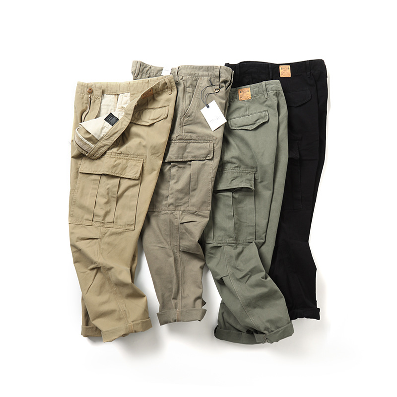 JOHNNYCHRIS 112 autumn and winter heavy cotton thick overalls thick loose pants casual pants men