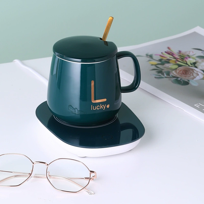 Подставка с постоянной температурой 55 градусов, автоматическая подставка с подогревом, креативная керамическая кружка, теплая чашка, чашка для завтрака, подарочное поколение