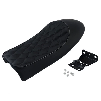 Motorcycle Safety Supplies cushion, flat style men's - camel-hump-diamond-shaped-black