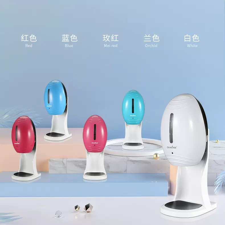 跨境挂壁式免接触洗手液机学校医院智能感应皂液器手消毒器800ML