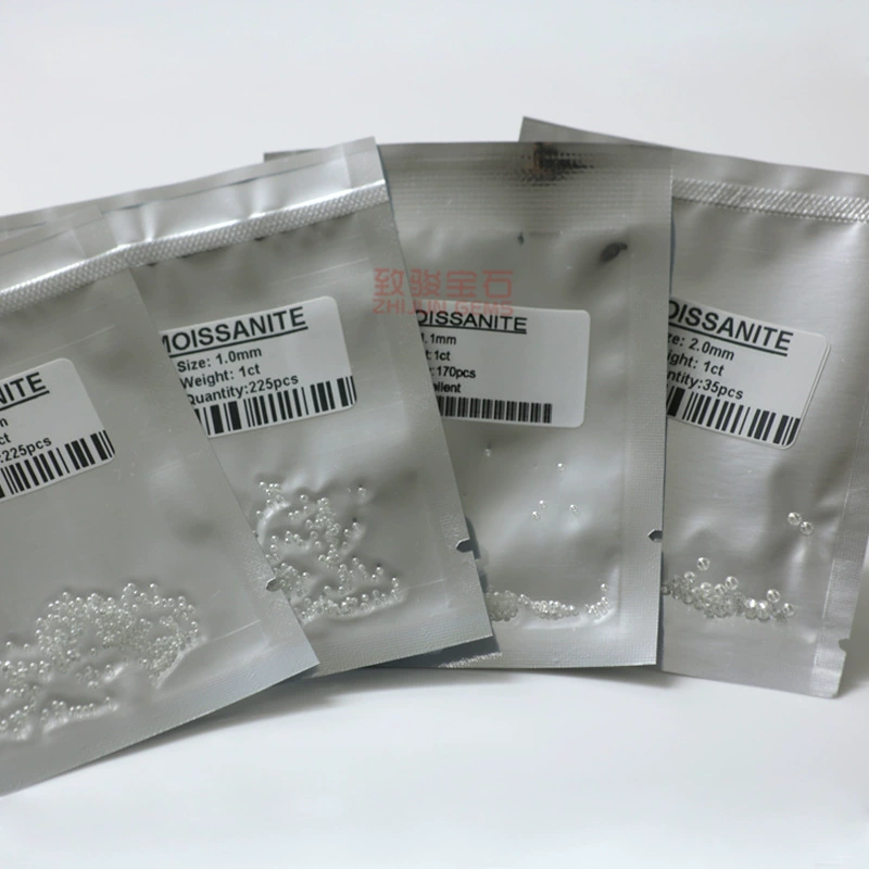 Moissanite цвет D, рыхлый моассанит, мелкие бриллианты, «восемь сердец и восемь стрел», закрепка парафиновым воском 0.7~4.75 мм, рыхлое собрание