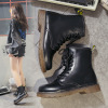 Martens, fleece low boots English style, 2023 collection, wholesale