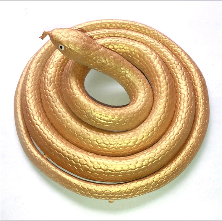 Simulación de juguete serpiente 80cm goma suave falsa serpiente truco scary cobra equipo props Tian serpiente ventas directas de la fábrica
