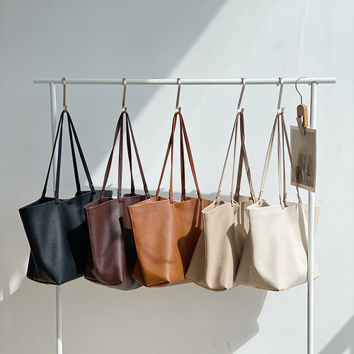 Bags for women, high-end soft PU mother-in-law large bags, cross-border women's shoulder bags, niche fashion large-capacity tote bags for women