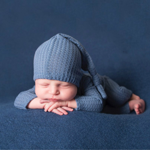 Newborn Photography Knit Onesie and Bootie Set - European and American Style Newborn Photography Outfit Set