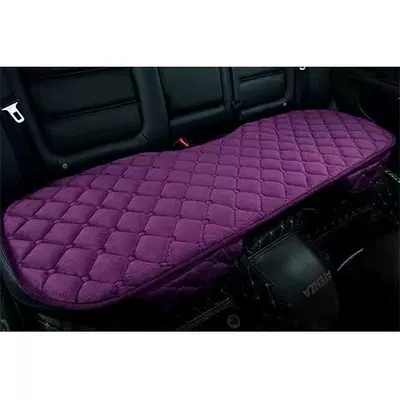 Car Seat Cushion Plush | Wool pad - purple-rear-seat-cushion