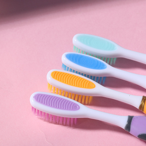 High-end adult soft bristle toothbrush couple toothbrush double pack couple toothbrush high density household soft bristle toothbrush wholesale