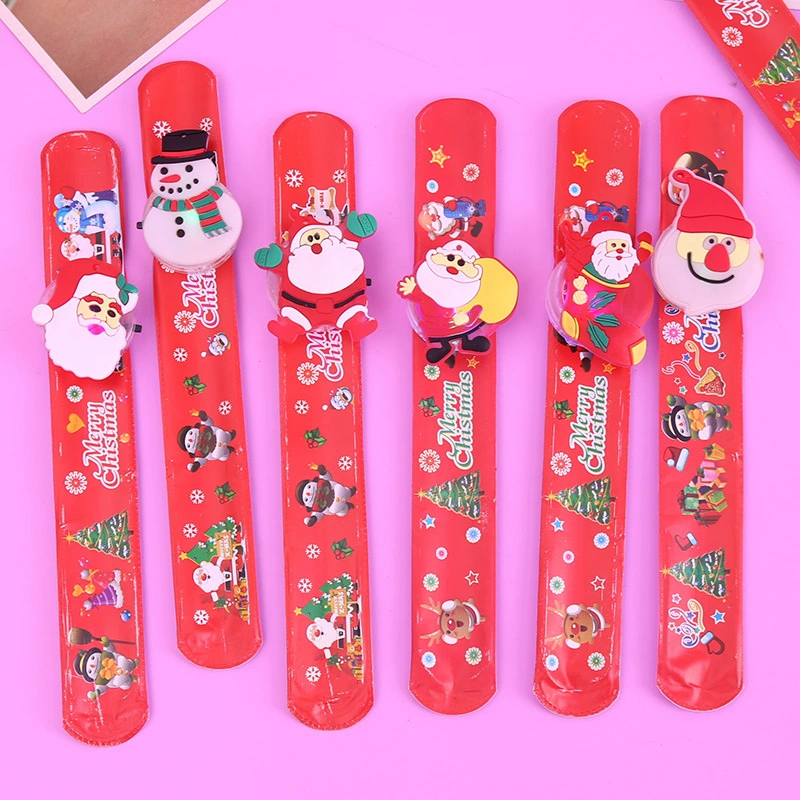 Рождественский подарок светящийся Снеговик ракетка кольцо студент маленький подарок мультфильм милый Санта Клаус игрушка дерево