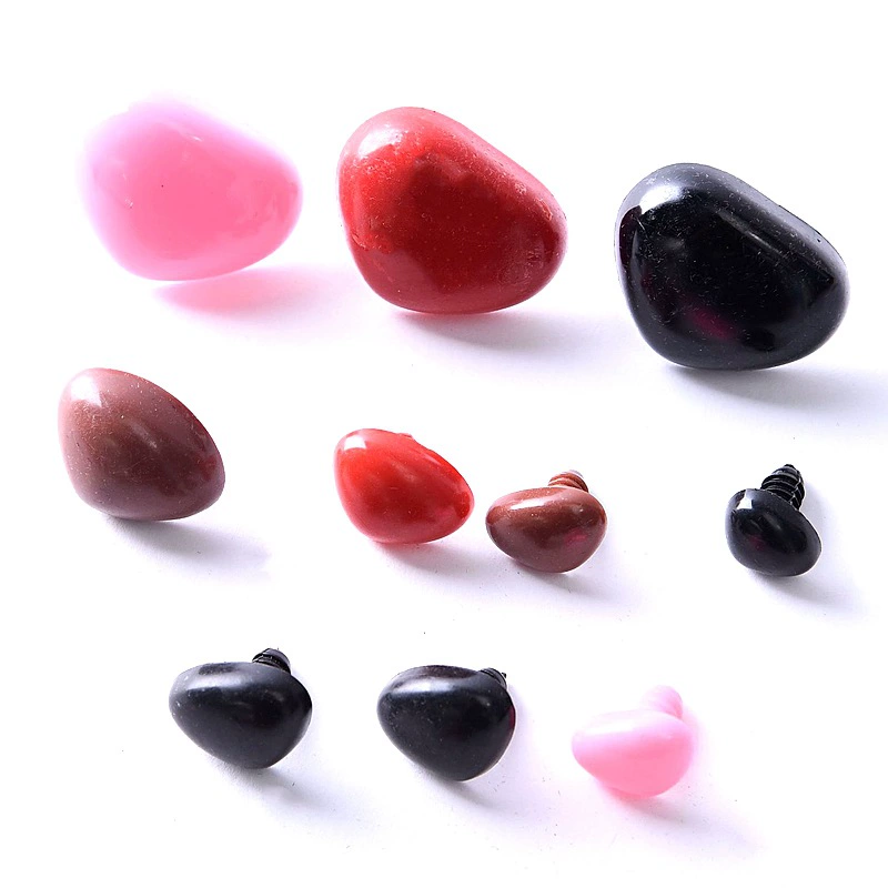 DIY игрушки Аксессуары для носа кукла ручной работы плюшевый мишка треугольный нос черный коричневый красный розовый треугольник нос