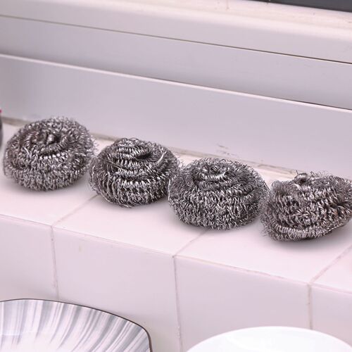 Household 6-pack large cleaning balls, non-slag stainless steel wire balls, daily necessities, kitchen supplies, pot brushes