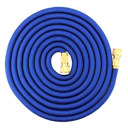 Factory direct sales copper-plated household garden water pipe 3 times telescopic TPE car wash water pipe magic telescopic water pipe