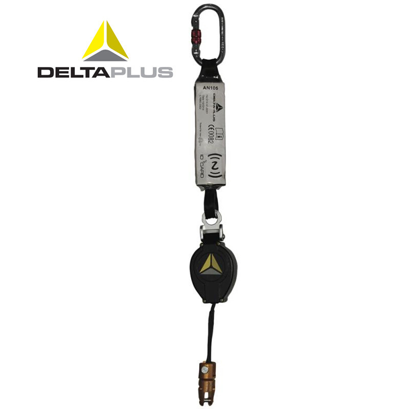 Delta AN105 505105 retráctil anti-caída freno de 1,5 m de longitud con cinturón de seguridad para rescate de gran altura