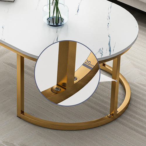 Luxury Coffee Table for Living Room, Home Use, Small Apartment, Modern and Simple, Creative, Internet Famous, Double Layer, Mini Tea Table 
