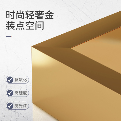 Luxury Coffee Table for Living Room, Home Use, Small Apartment, Modern and Simple, Creative, Internet Famous, Double Layer, Mini Tea Table 