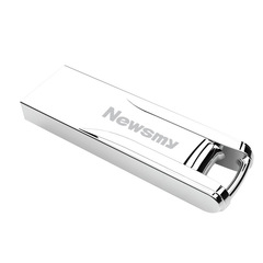Newman (Newsmy) USB 2.0 Flash Drive V23 Mini Model, Star Silver, Suitable for Business Office, Lightweight and Portable