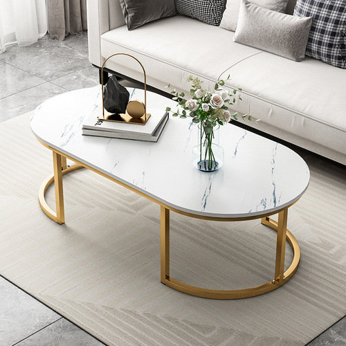 Luxury Coffee Table for Living Room, Home Use, Small Apartment, Modern and Simple, Creative, Internet Famous, Double Layer, Mini Tea Table 