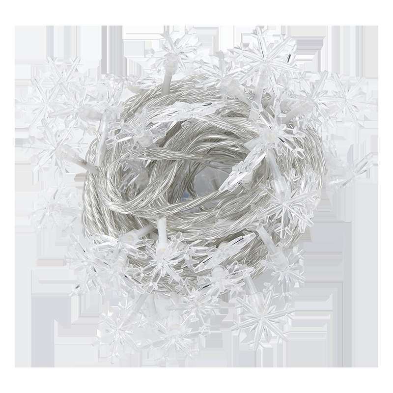 Decoraciones de Navidad led luces de colores luces intermitentes luces de cadena decoración del cielo estrellado copo de nieve luces de la estrella colgante de la habitación árbol de Navidad