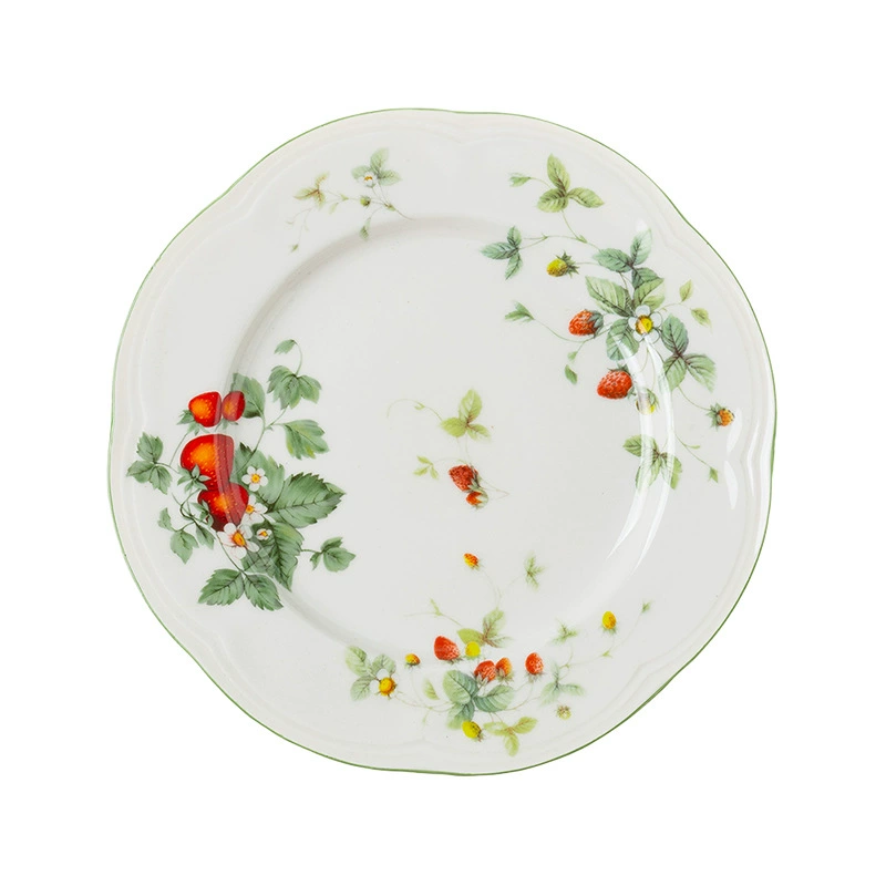 Retro Ceramic Tableware Set, Floral Dinner Plates & Bowls, Multi-Size Home Dining Kit