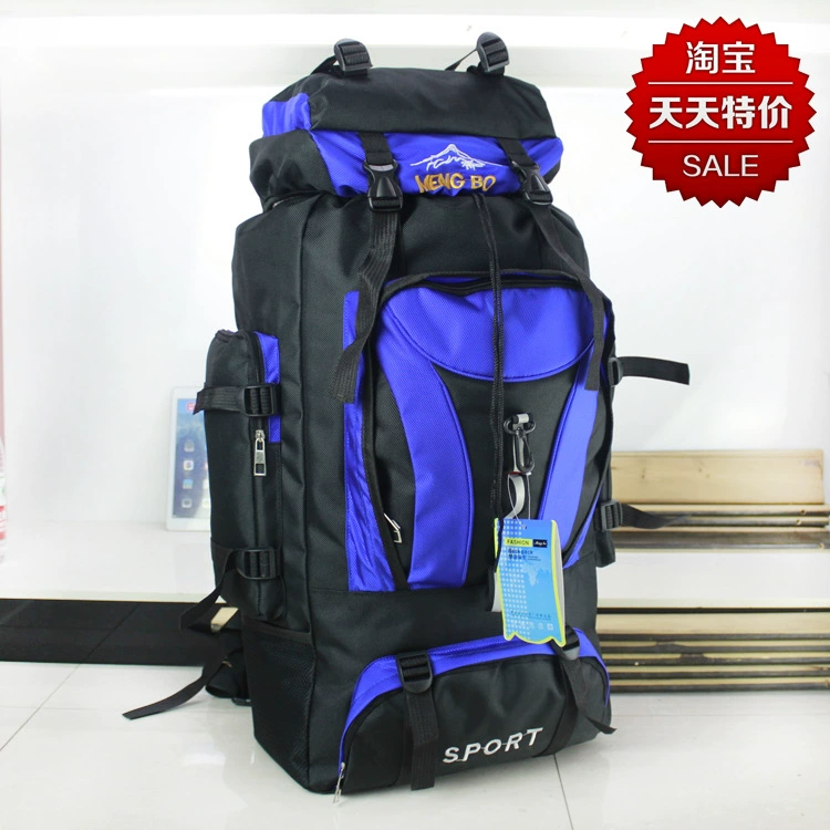 Big capacious backpack for traveling, travel bag for hiking, worn on the shoulder