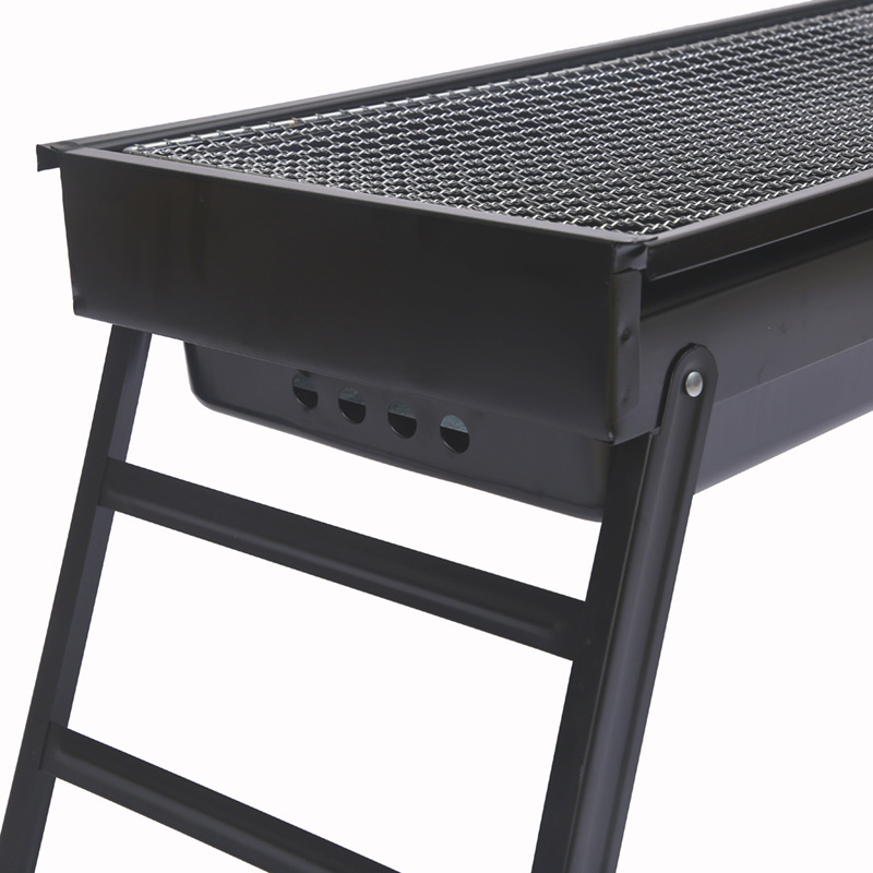 Fábrica 60 plegable al aire libre PARRILLA de barbacoa con placa de condimento Parrilla de carbón portátil