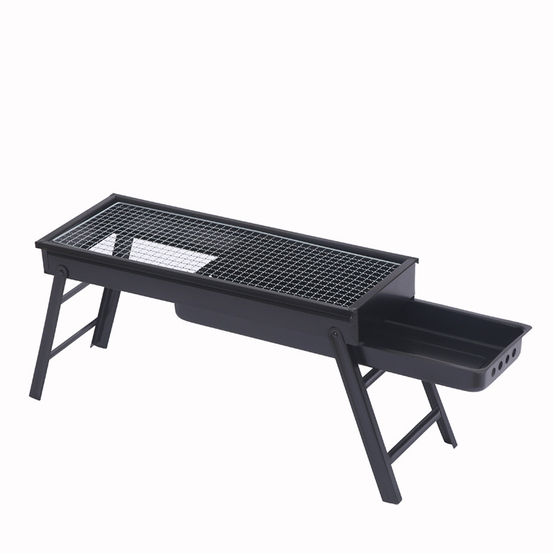 Fábrica 60 plegable al aire libre PARRILLA de barbacoa con placa de condimento Parrilla de carbón portátil