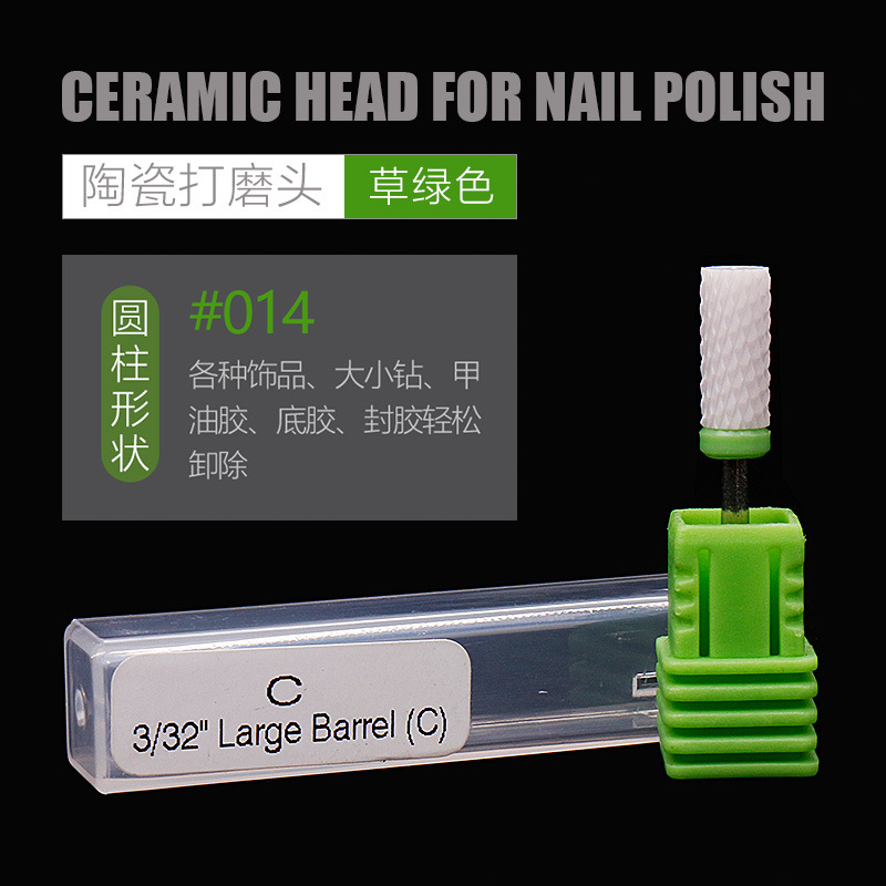 Nuevos productos transfronterizos de molienda de cerámica de manicuras, una sola pieza de molienda eléctrica cilíndrica de maíz en forma de cohete, molienda de accesorios