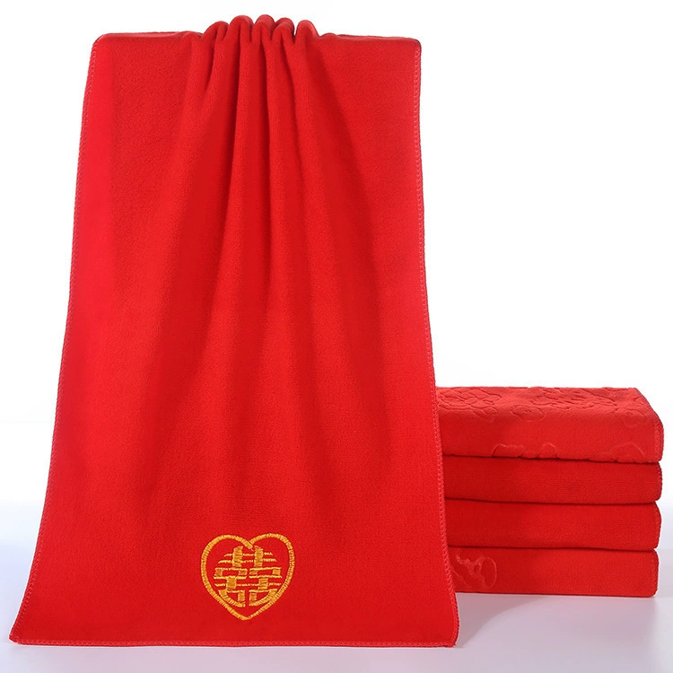 Новый свадебный большой красный полотенце утюжка Hua Xi Zi Fiber Gift Return to absorb water, толще пара grinding velvet чем производители