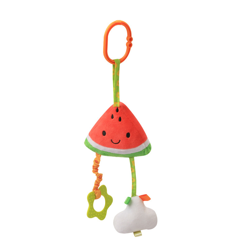 Nuevo colgador de campana para cochecito de bebé con diseño de dibujos animados, decoración colgante para cuna de bebé, juguete colgante de peluche para educación temprana, venta al por mayor en stock para bebés y niños.