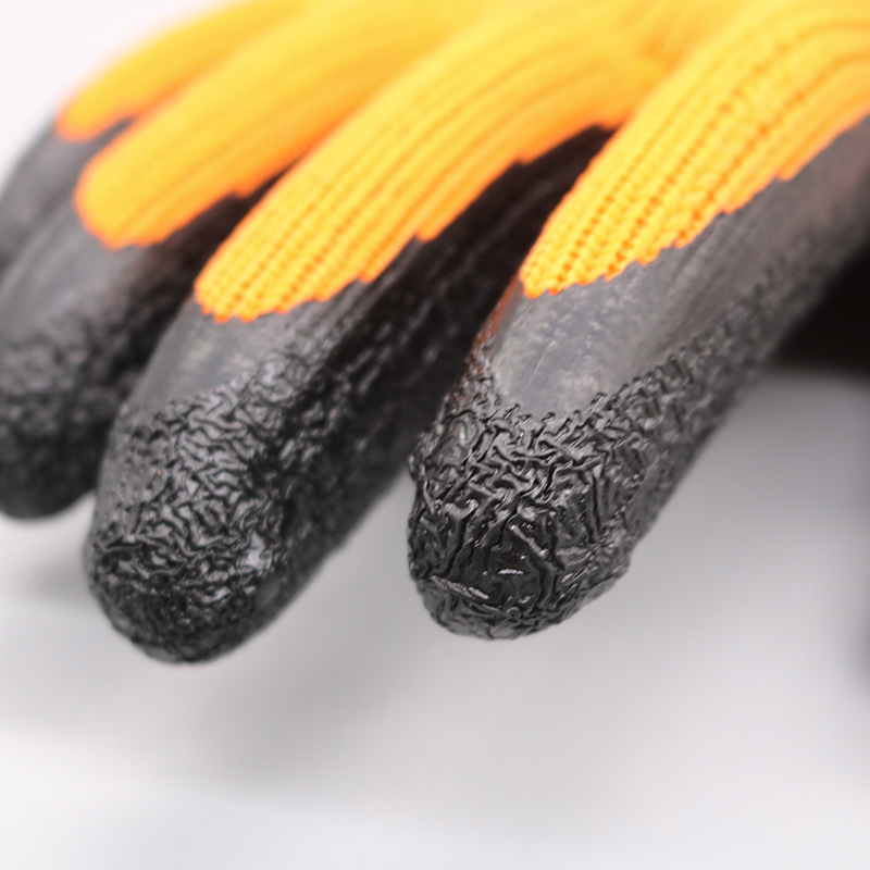 Invierno cálido forrado de lana gruesa Terry arruga plana colgando guantes resistentes al desgaste sumergido invierno anti-congelación guantes de protección laboral al por mayor